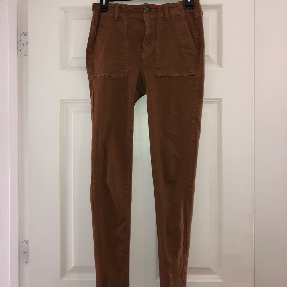 American Eagle Cognac Hi-Rise Jegging